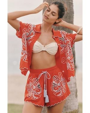FARM Rio Embroidered Shorts