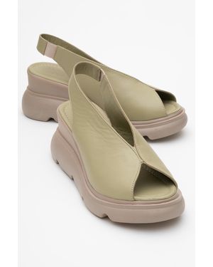 Forever & Always Shoes Sam Leather Platform Sandal - Multicolor