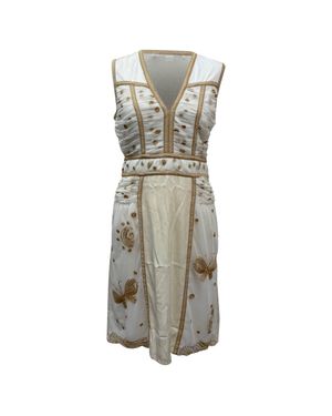 Diane von Furstenberg V-Neck Knee-Length Dress - Gray