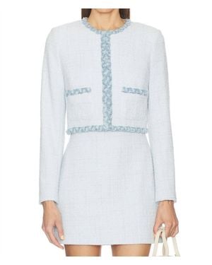 LoveShackFancy Azula Jacket - Blue