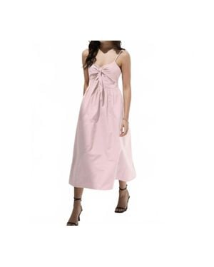 DELUC Poplin Sleeveless Maxi Dress - Pink