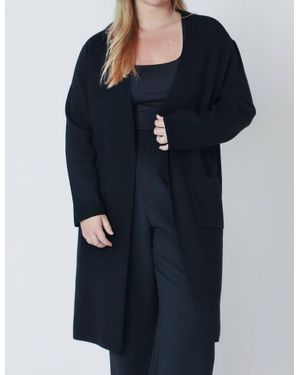 Dex Longline Open Cardigan - Blue