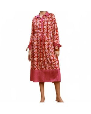 Umgee Alexa Collared Midi Dress