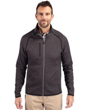 Cutter & Buck Mainsail Sweater-Knit Full Zip Jacket - Blue