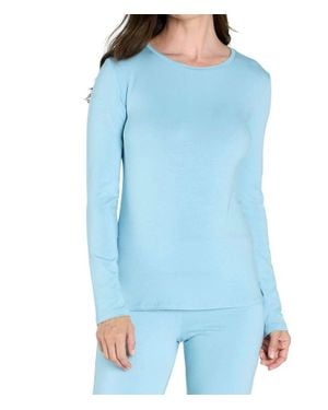 Twelve Eighty Eight Beyond The Basics Long Sleeve Crew Neck Tee - Blue