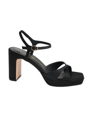 Chinese Laundry Gracie Satin Platform Heels - Black