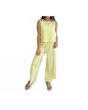 Mac & Me Cozy Soft Stretch Pull-On Pant - Yellow