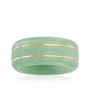 Ross-Simons Jade Ring With 14Kt - Green