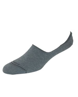 Marcoliani Pima Cotton Solid Invisible Touch Sock Liners - Gray