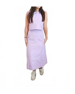 Day + Moon Lila Zip Tank Top - Purple