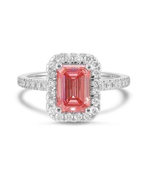Brilliant Carbon Igi Certified 2.50 Ct. Tw. Lab Grown Cushion Diamond Halo Ring - White