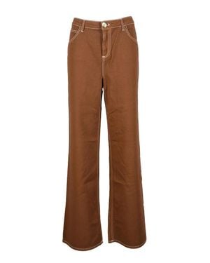 L'Autre Chose Cotton Jeans - Brown