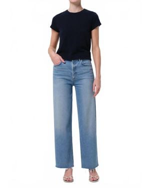 Agolde Ren High Rise Cropped Jean - Blue