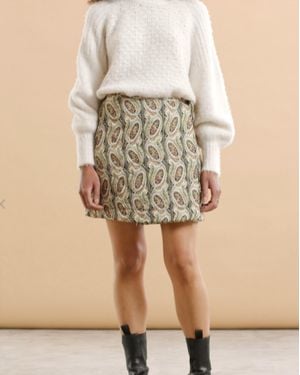 byTiMo Autumn Drape Skirt - Natural
