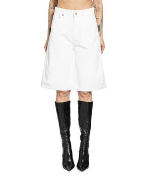 Coperni Knee-Length Shorts With Relaxed Fit - White