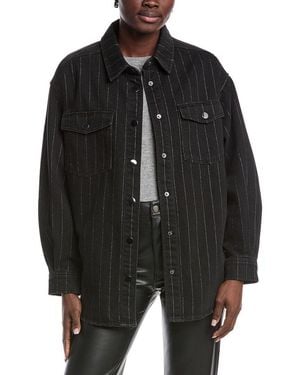 Kenneth Cole Oversized Shacket - Black