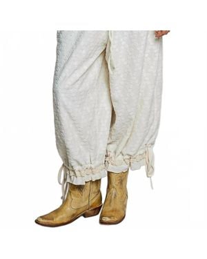 Pol Renaissance Bloomer Ruffle Pant - White