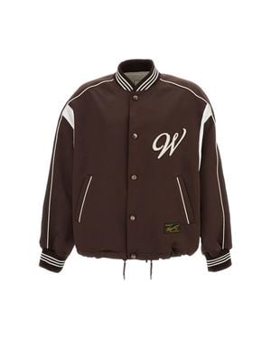 WOOYOUNGMI Logo Baseball Jacket - Brown