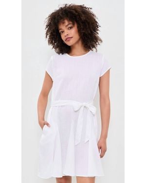 Splendid Lydia Linen Mini Dress - White