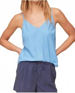 Bella Dahl Lean Cami V-Neck Top - Blue