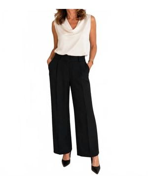 The Kooples Straight Leg Pant With Tuxedo Waistband - Black