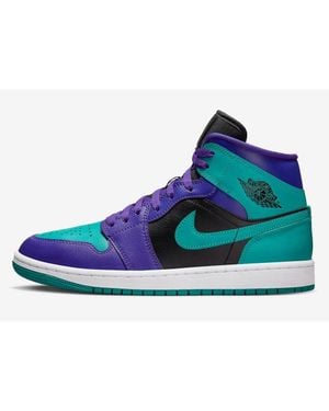 Nike Air 1 Mid Bq6472-502 Sneaker Grape Lifestyle Shoes - Blue