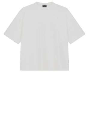 Giorgio Armani Oversized Short Sleeve T-Shirt - White