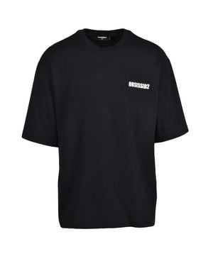 DSquared² Logo Cotton T-Shirt - Black