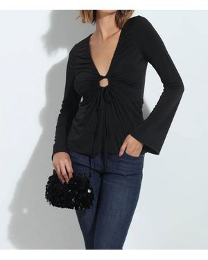 Veronica M Bell Sleeve Top - Black