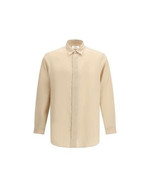 Lardini Tencel Dress Shirt - Natural