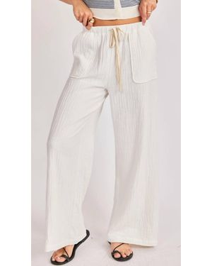 Sadie & Sage Lilah Wide Leg Pants - White
