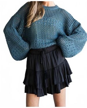 Jade By Jane Have High Hopes Tiered Skort - Blue