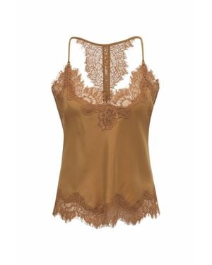 Gold Hawk Lucy Crop Cami - Brown