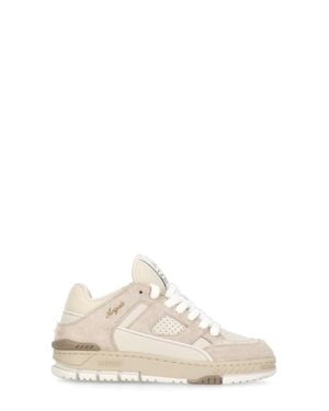 Axel Arigato Smooth Leather And Tech Fabric Breathable Sneakers - White
