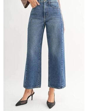 Just Black Denim Twist Barrel Jean - Blue