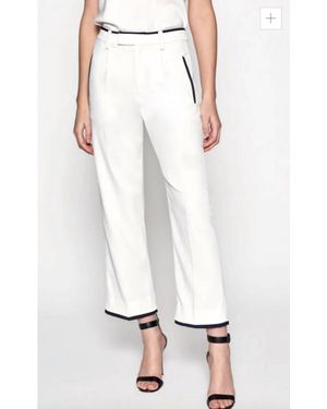 Equipment Bergen Flare Crop Pants - White