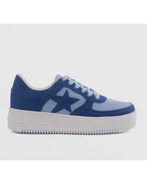 Makers Lace Up Platform Sneakers - Blue