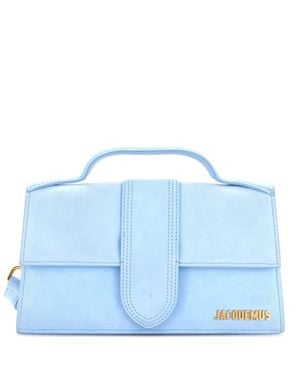 Jacquemus Le Grand Bambino Flap Bag Suede - Blue
