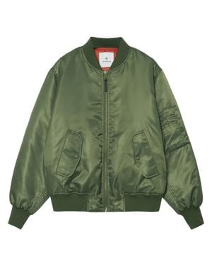 Anine Bing Leon Oversized Bomber Jacket - Green