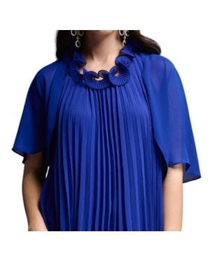 Joseph Ribkoff Sheer Bolero Jacket - Blue