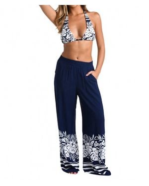 La Blanca Beach Bungalow Palazzo Pant - Blue