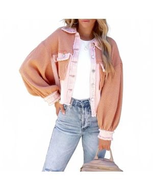 Mccolin Edge City Crop Jacket - Blue