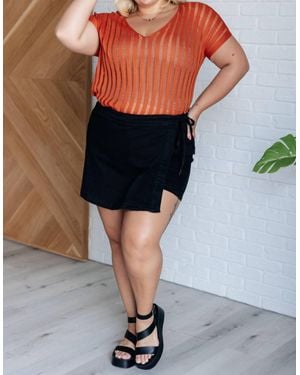 Bibi Loose Open Knit Top - Pink