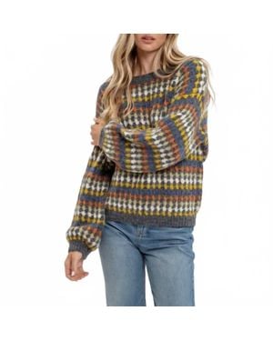 Blu Pepper Classic Crewneck Sweater - Gray