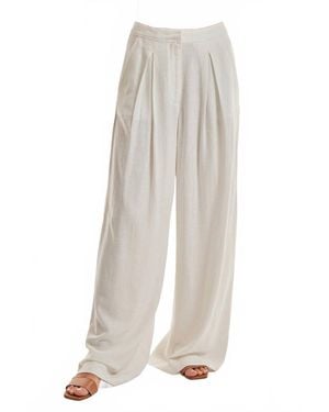 The Noli Shop Seychelles Relaxed Linen Pant - White