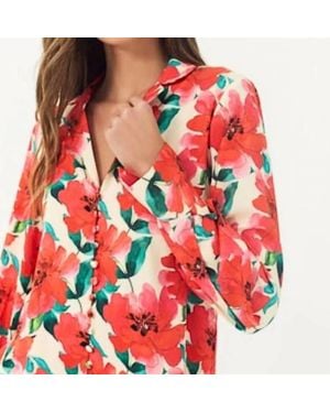 Hutch Cain Longsleeve Top - Red