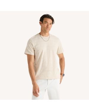 Nautica Striped Crewneck T-Shirt - White