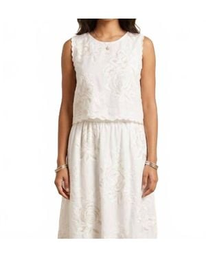 DREAM CATCHER Rebecca Sleeveless Top - White
