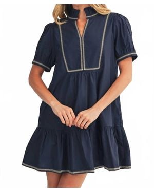 Jodifil Greer Embroidered Dress - Blue