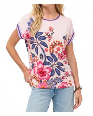 Johnny Was Janie Favorite Relaxed Tee - White